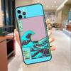 Great Wave Retro Cyber Statue Phone Case For iPhone 17 16 15 14 13 11 12 Pro Max mini 16 Plus 16e 17 Air Protective Cover