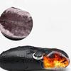 Fashion Winter Warm Fur Loafers Men Leather Casual Shoes Men Walking Footwear Non-slip Thick Sole Warm Men Sneakers Leather Moccasins