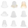 Bell Shape Vintage Frosted & Clear Glass Lamp Shade