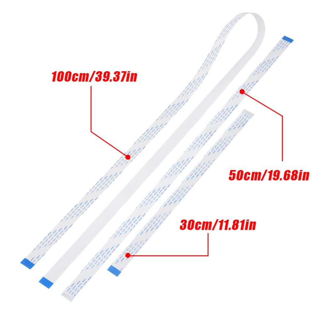 3 ADET 15 Pin FFC Şerit Esnek Düz Kablo 30cm 50cm 100cm Uzun Uzatma Kamera Kablosu Dayanıklı Ters Uzatma Teli