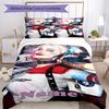 3pcs Custom Name Harley Quinn Bedding Set Duvet Cover Closure Includes 1 Duvet Cover & 2 Pillowcases, Soft and Comfortable for All Seasons.