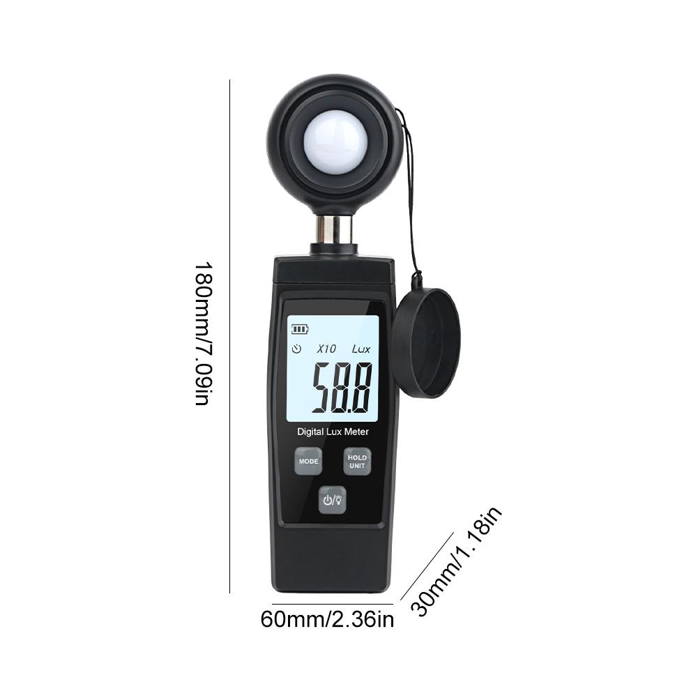 Digital Mini Lux Meter LCD Display Handheld Illuminometer 0-200000 Lux Luminometer High Accuracy Photometer Luxmeter