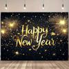 One 2D Flat Polyester Background for the New Year Celebration Suitable for Parties Home and Room Decoration