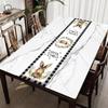 Easter Bunny Table Runner Printed Table Runner Table Flag Cloth Cover Coffee Tablecloth Party Home Decor For Kitchens Dining