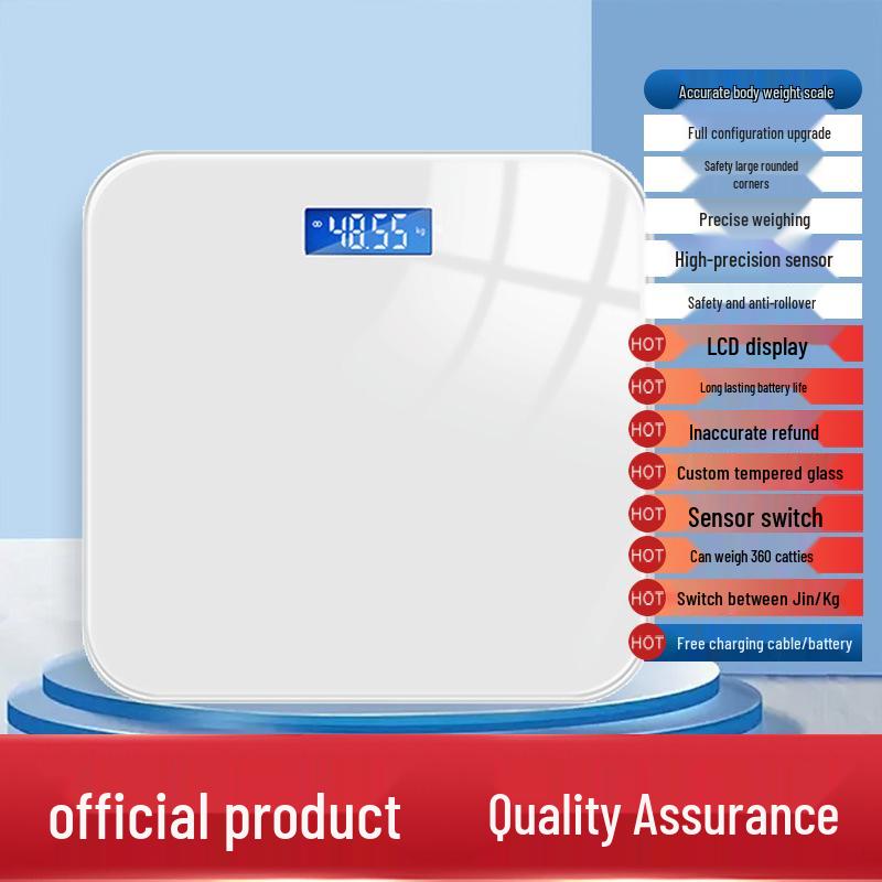 

Rechargeable Household Body Fat Scale for Family Weight Loss Battery Powered