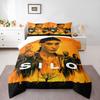 3 Piece Bedding Set Silo Apple TV Show Cast Orange Yellow Tree Print Duvet Cover for Adult Fan Gift