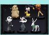 Collectible Pvc Halloween And Christmas Nightmare Before Christmas Jack Skellington Pumpkin Skeleton Figure Set