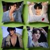 Popular Ssong Kanging Cushion Cover Versatile DoubleSided Pillow Case Fit for Sofa Bed Car  Daily Decor
