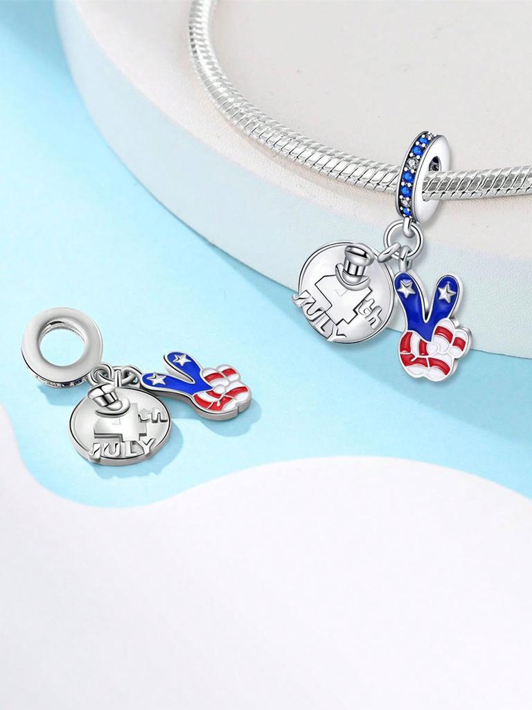 Charms Plata Wonderland Dreaming Rabbit Clock Beads Copper Plated Fit Copperoriginal Bracelet For Jewelry Making Diy Charm