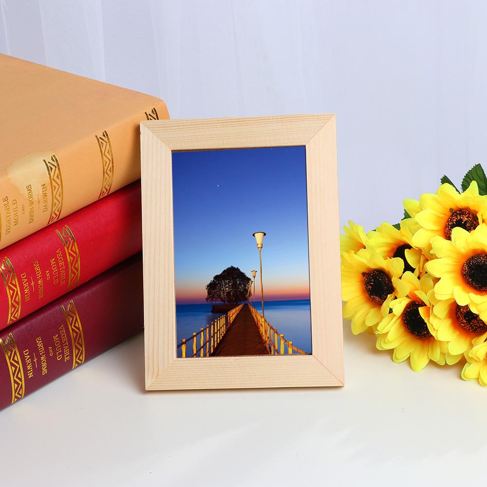 Buy Home Decor Wooden Picture Frame Wall Mounted Hanging Photo at