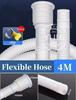 1-4M White Drain Hose Pipe Inlet Hoses Extension Drainpipe Tube for Air Conditioner Washing Maching Kitchen Faucet Accessories