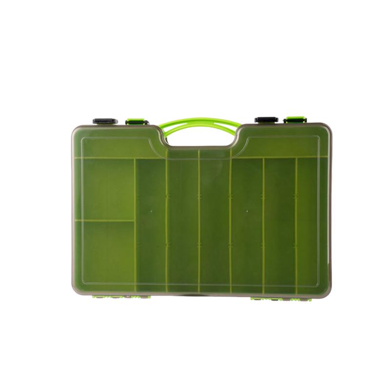 Secure Double Layer Fishing Tackle Box with High Capacity for Bait Storage