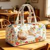 TEMU Quilted Travel Bag Fashion Print Womens Yoga Tote Gym