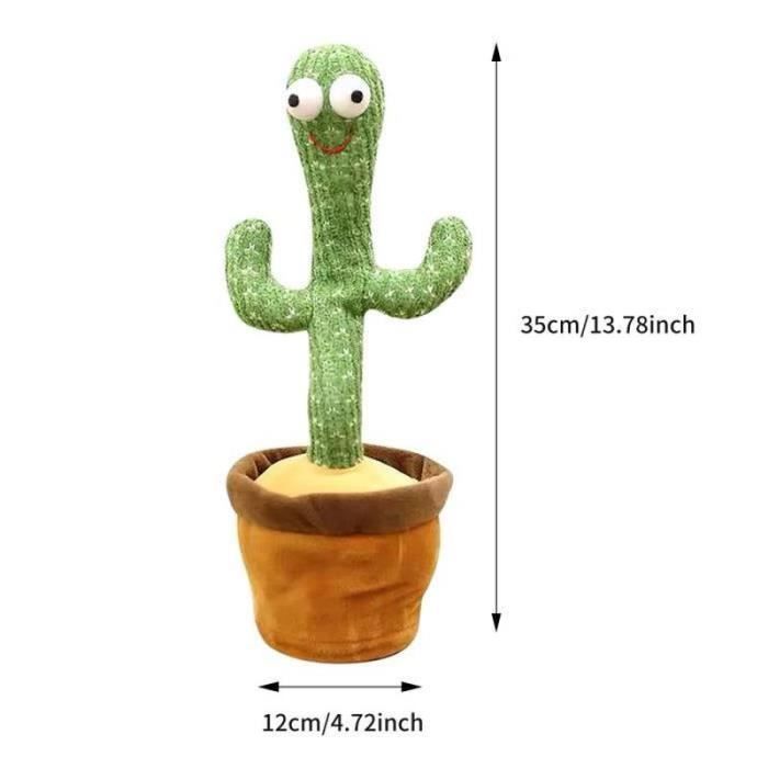 OBJET DECORATIF Objet Decoratif Cactus Électronique Danse Enfants Chantant Et Multicolore Wsd01110