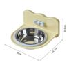 High-Leg Stainless Steel Cat Bowl - Anti-Tip, Neck Protection, Macaron Colors for Cats & Kittens