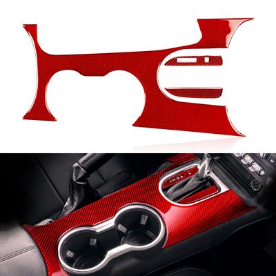 Für Ford Mustang GT 2015 2016 2017 2018 Zubehör Carbon Faser Auto Getriebe Shift Panel Aufkleber Innen Trim