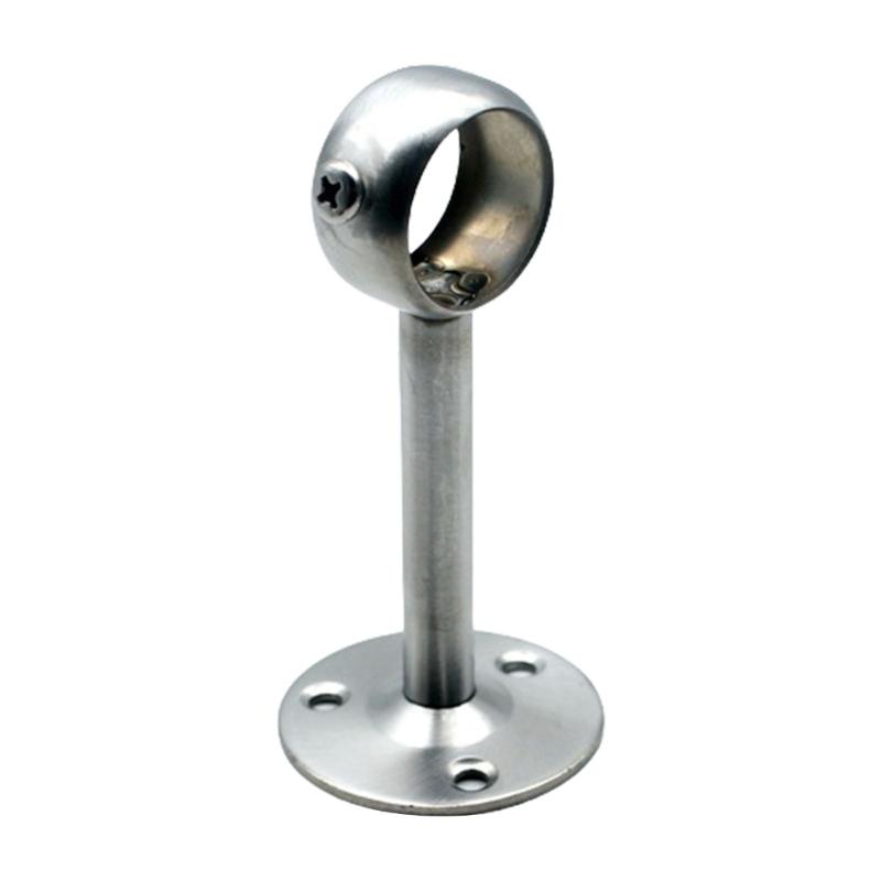 

2pcs Heavy Duty Ceiling Curtain Poles Holders Stainless Steel Brackets For 25x100mm Rods Silver/Black серебряный