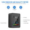 Portable Multifunction Indoor Air Quality Monitor LCD Digital Color Screen CO2 Detector 5 in 1 Formaldehyde TVOC Tester