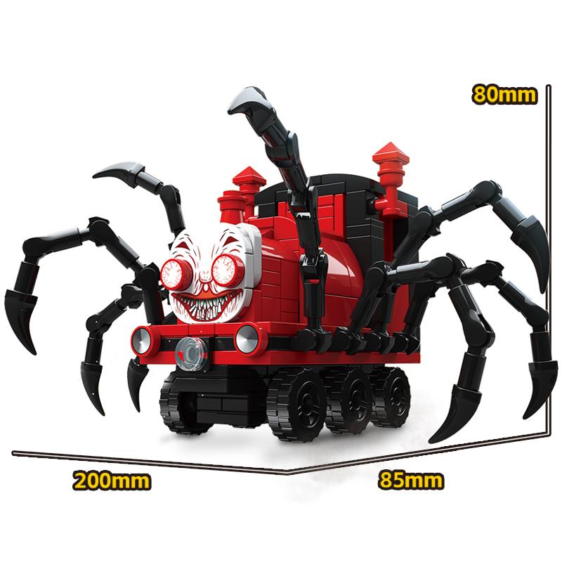 

Строительные блоки Monster Spider Train Animal с подсветкой MOC модель кирпичная игрушка для детей и взрослых в подарок no original box
