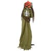 Animated Pop-up Pumpkin Skeleton, 173 Cm, Spooky Halloween Decoration with Light, Sound and Touch Activation