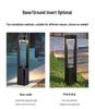 Solar-Powered Aluminum Minimalist Garden Light for Lawn, Villa, and Courtyard Lighting