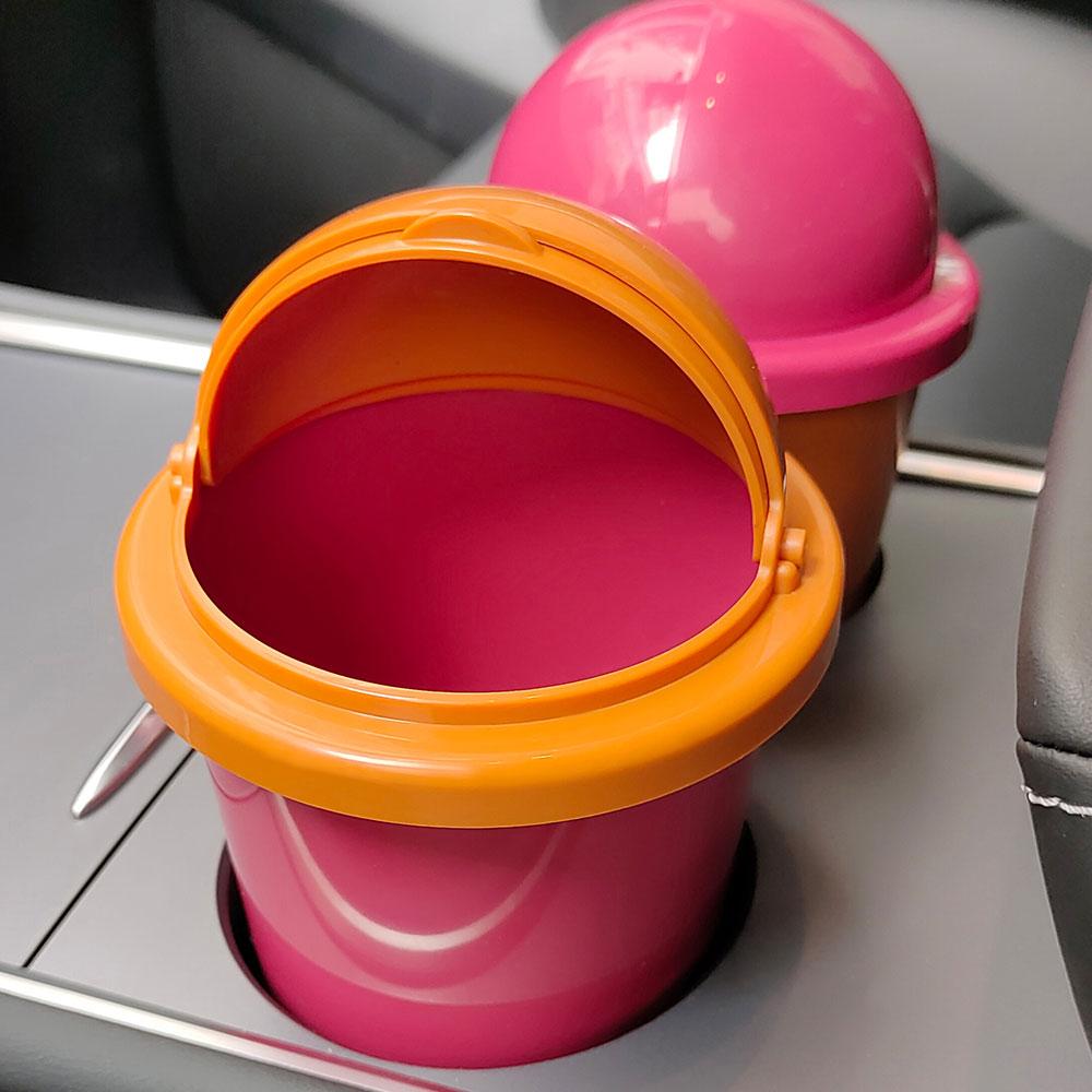 Car Styling Logo Trash Bin Trash Cleaning Storage Box For Kia Sportage Rio 3 Soul Picanto EV6 Cerato Auto Storage Accessories xmwcj44