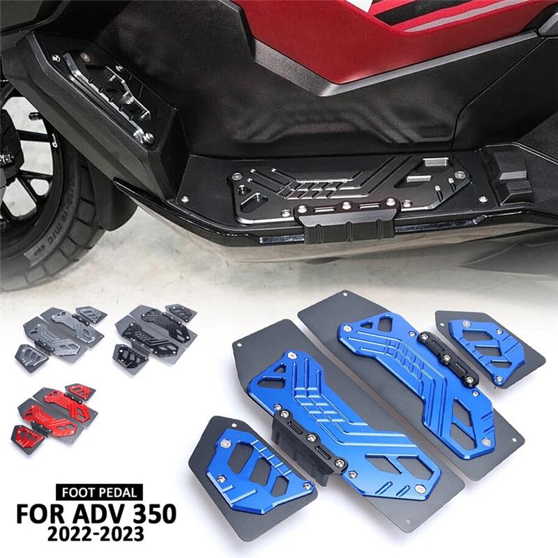 Motorcycle Footrest Footpads Foot Pegs Pedals Plate Pads Parts Accessories Fit For HONDA ADV350 ADV-350 ADV 350   (Blue)