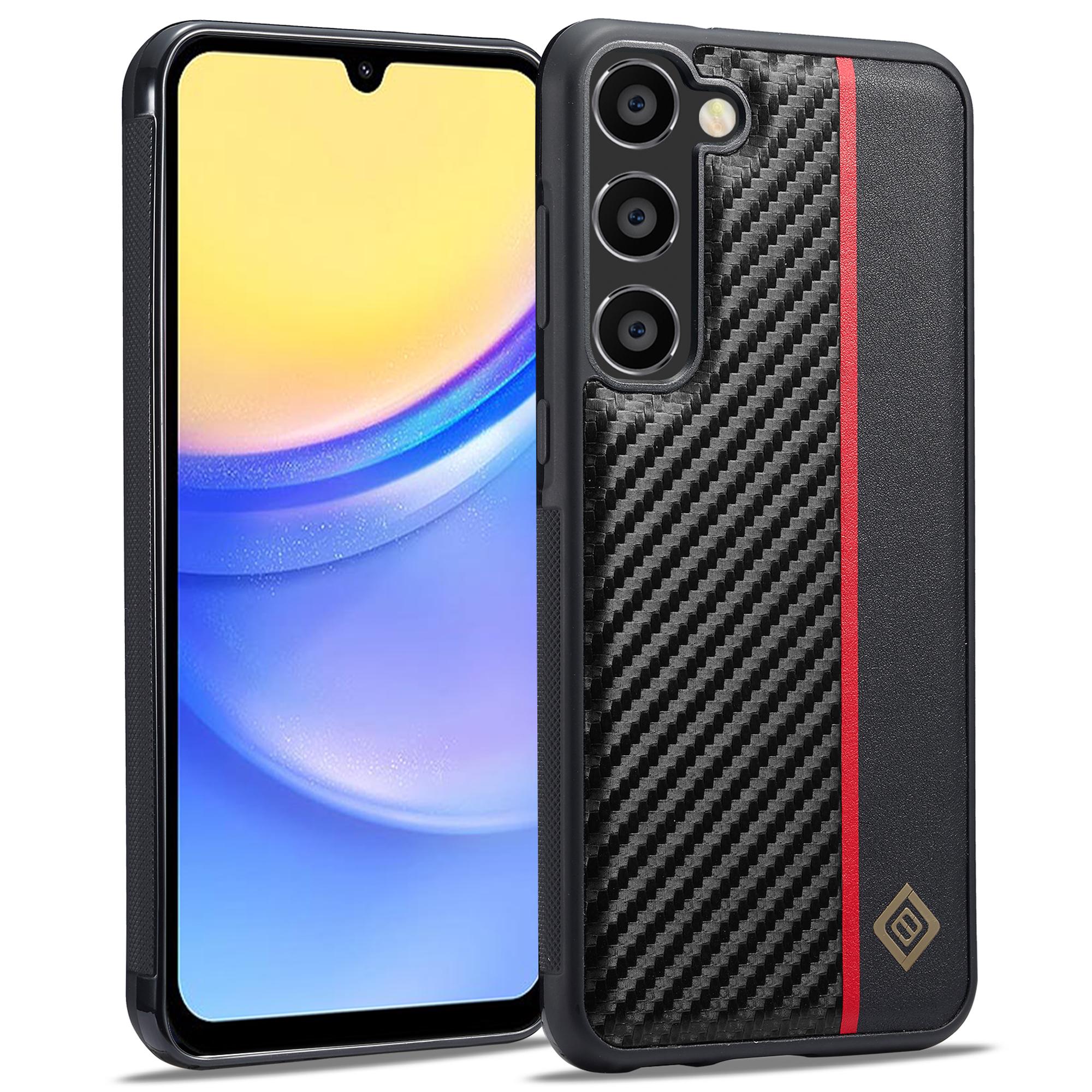 

LC.IMEEKE For Samsung Galaxy A15 5G/A15 4G Phone Case Carbon Fiber Texture Protective Cover A