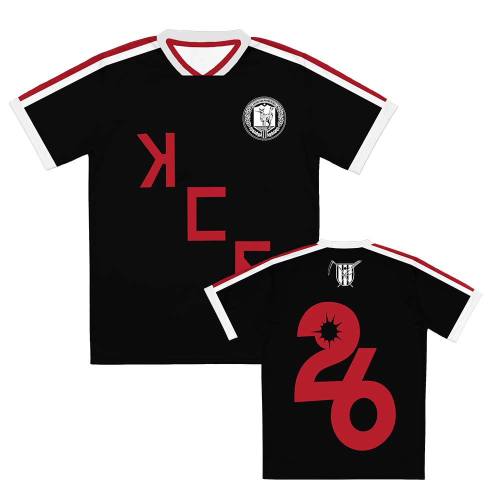 MCR La Gira The Black Parade 2026 Camiseta de Fútbol My Chemical Romance Camisetas Unisex Streetwear Manga Raglán Camisetas de Moda