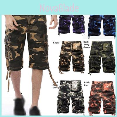 Durable And Comfortable Men's Tactical Military Army Camouflage Cargo Shorts With Multiple Pockets