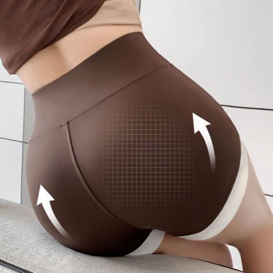 Женские компрессионные леггинсы с высокой талией для йоги — фото 13