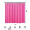1PCS Pink Color 3D Shower Curtain, PEVA Plastic Waterproof Curtains for Bathroom, 1.8x1.8m Size