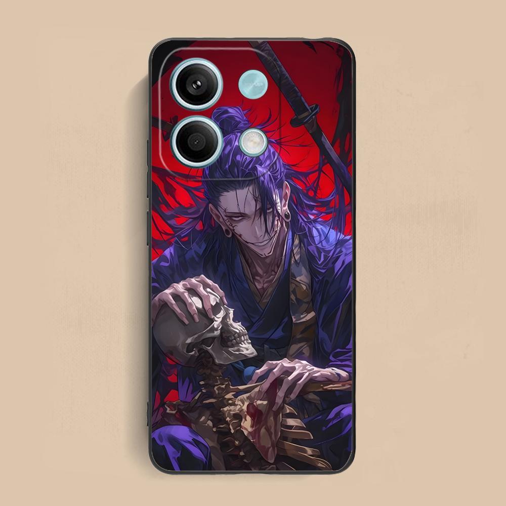 Jujutsu Kaisen Geto Suguru Phone Case for Xiaomi Redmi Note 14 13 12 11 S Pro Plus 4G 5G Colorful Printing Cover Luxury Pretty