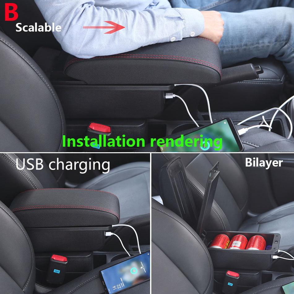 For Opel Astra Armrest Box Retrofit Parts For Opel Astra J Car Armrest Center Storage Box Interior Details Car Accessories USB