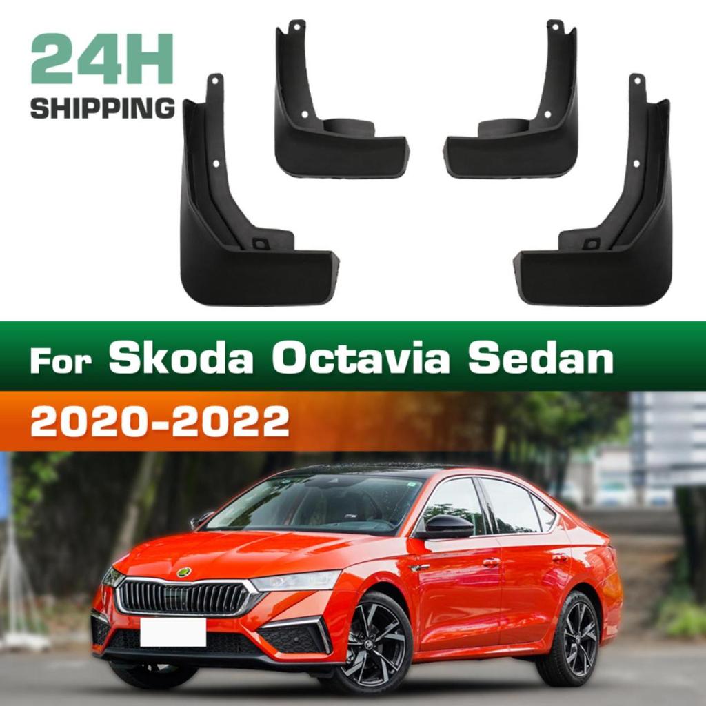 4PCS Car Mud Flaps Splash Guards Mudguards Car Mud Flaps Compatible with Skoda Octavia NX A8 RS Sedan 2020 2021 2022