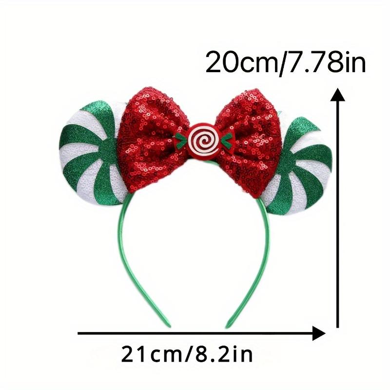 Christmas Mouse Ears Headband Christmas Antlers Snowflake Santa Snowman Hair Accessories For Christmas Party Dress Up