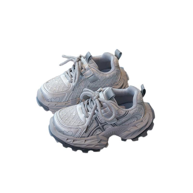Kids' Breathable Double Mesh Sports Shoes, Non-slip Soft Sole, Spring 2026 New Arrivals for Boys and Girls