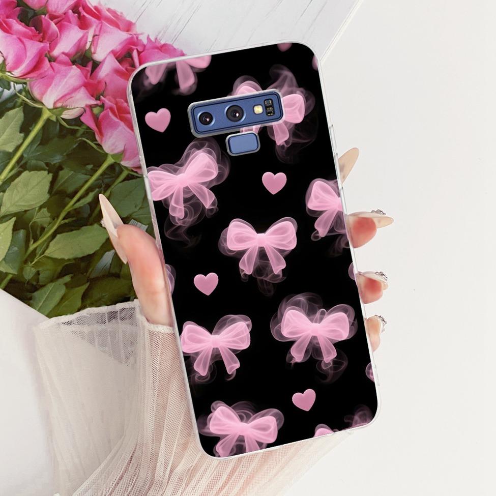 Transparent Cover For Samsung Note9 Case Cute Fashion Butterfly Funny Painted Casing For Samsung Galaxy Note9 SM-N960F SM-N9600
