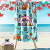 The Amazing World of Gumball Cartoon Print Beach Towel, Large Soft Quick Dry Towel for Beach Camping Swimming
