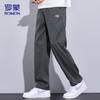 ROMON Men's Autumn/Winter Loose Fit Straight-Leg Casual Pants