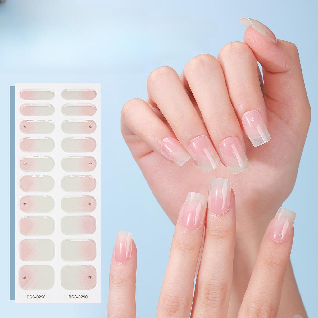 Gel Manicure Stickers Phototherapy Semi-cured Gel Nail Stickers
