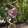 Sun Catcher Wind Spinner Decorative Spiral Spiral Wind Spinner Gazing Ball Spiral Tail Wind Spinner Stabilizer Hanging Crystals