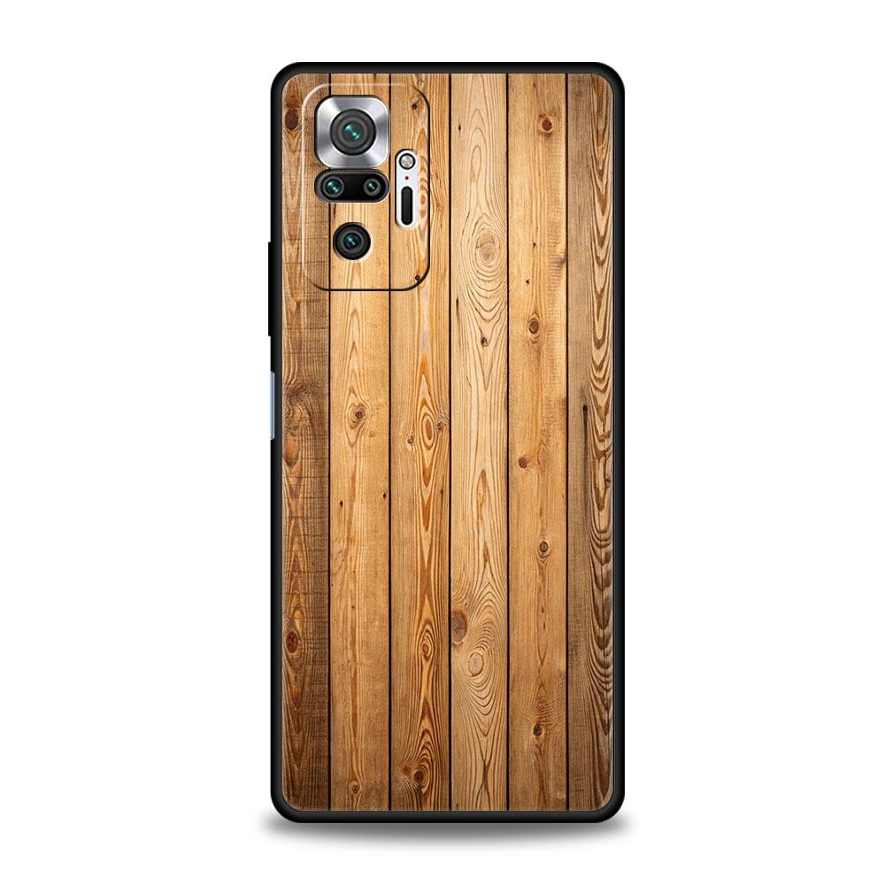 Luxury Vintage Wood Grain Pattern Phone Case Cover for Redmi 14C 13C 12 10C Note 14 13 12 10 11 Pro Plus K40 Pro Plus Soft TPU
