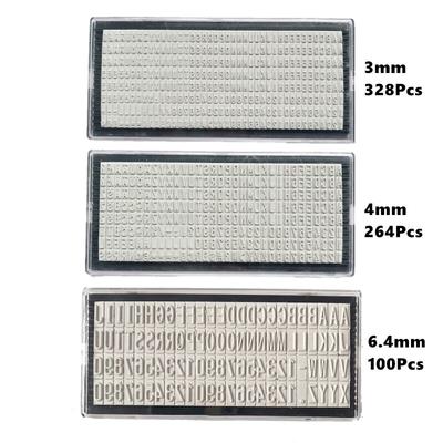 3mm/4mm/6.4mm Stamp Letters Plate Custom Personalised Name Address Rubber Stamp Accessory for Digital Letter Stamp DIY Scrapbook
