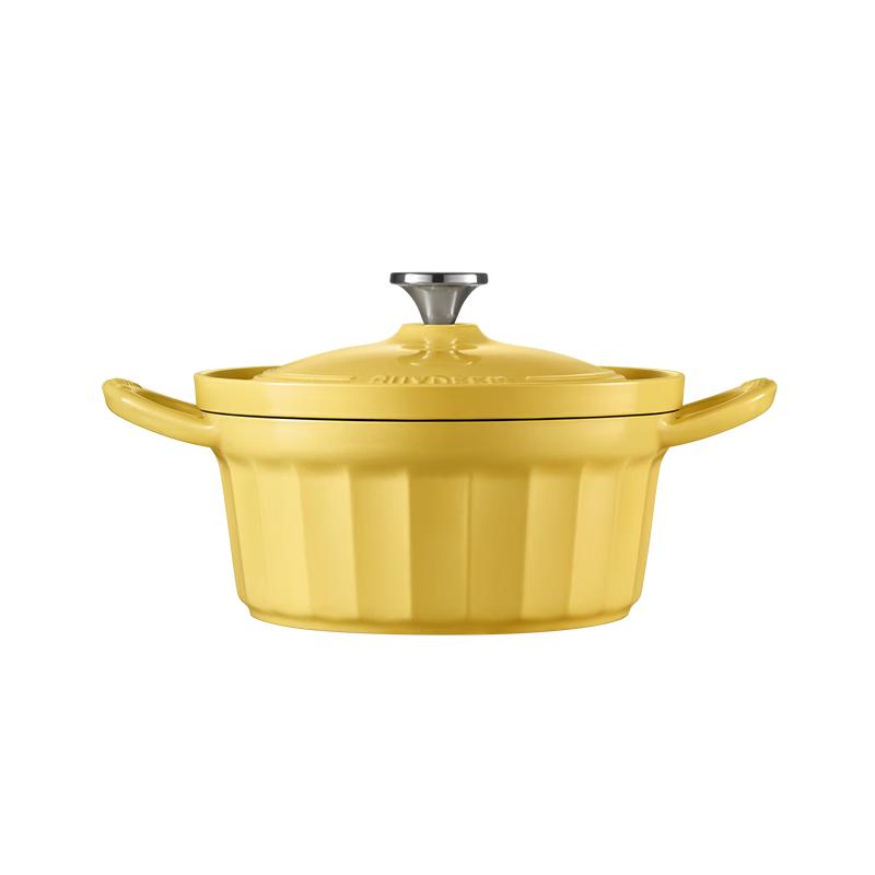 Buydeem Cloud-Roll Enamel Cast Iron Stew Pot 24cm