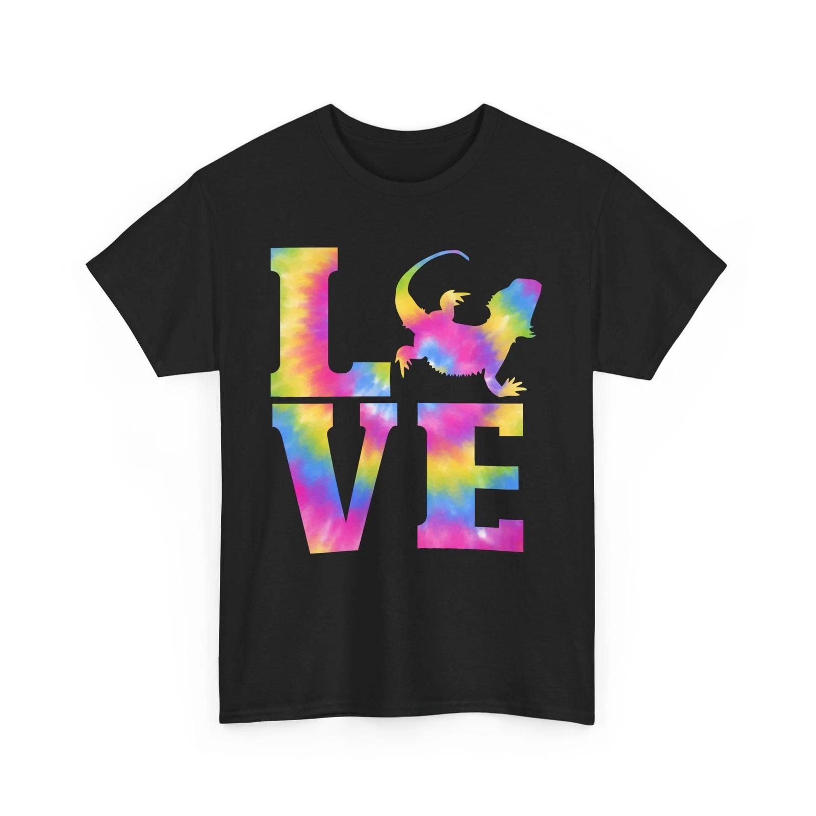Bearded Dragon Shirt, Love Bearded Dragon Reptiles Lovers Women Men Shirt 4XL
