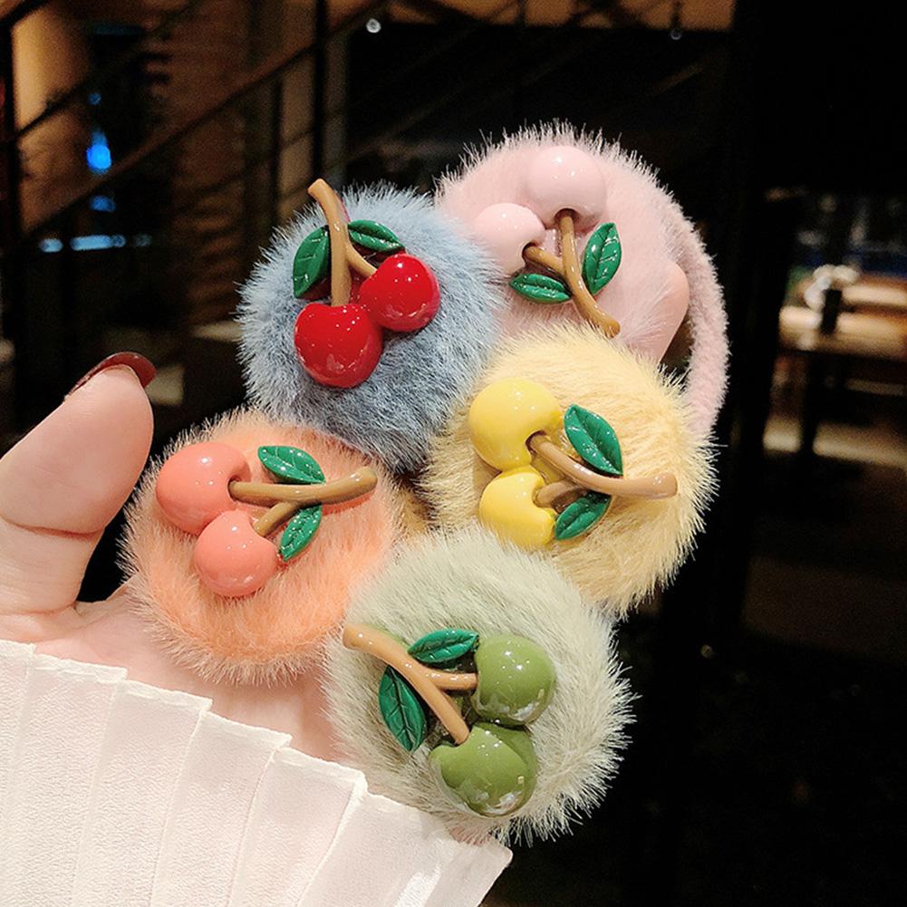 High Elastic Cherry Hair Rope Hair Band Female Hair Band Rope Hair Accessories