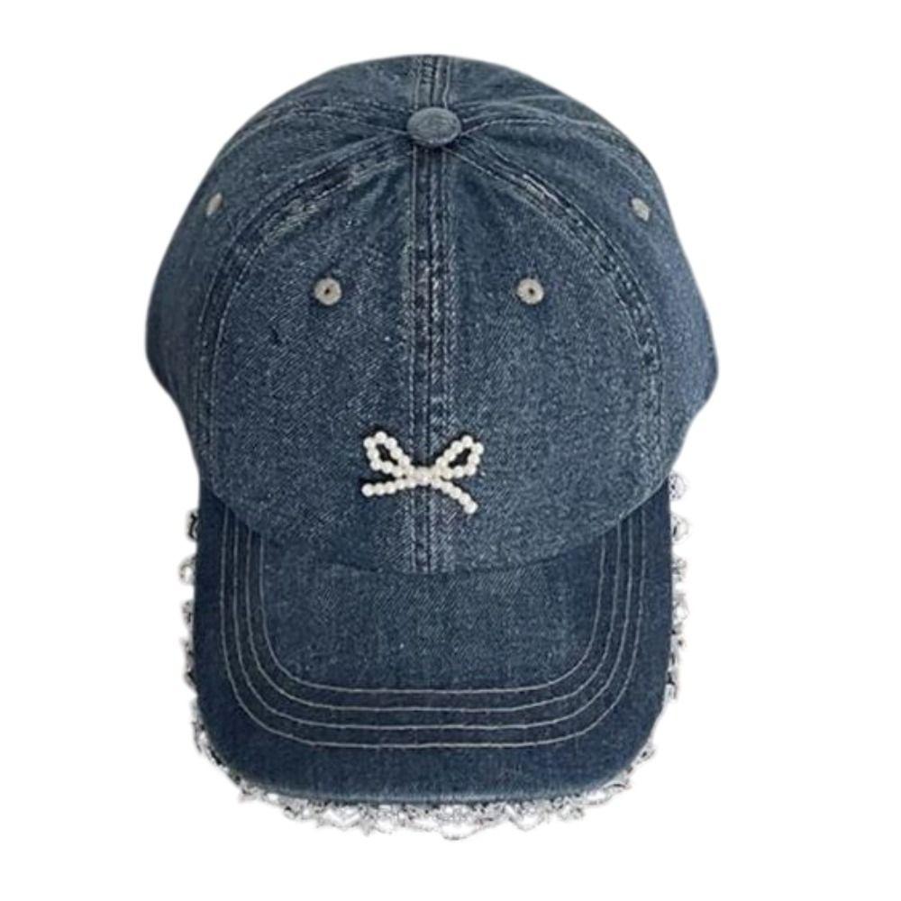 Fashion Sun Protection Bow Lace Baseball Hats Adjustable Windproof Hip Hop Hat Breathable Cowboy Sunscreen Hats Men Women