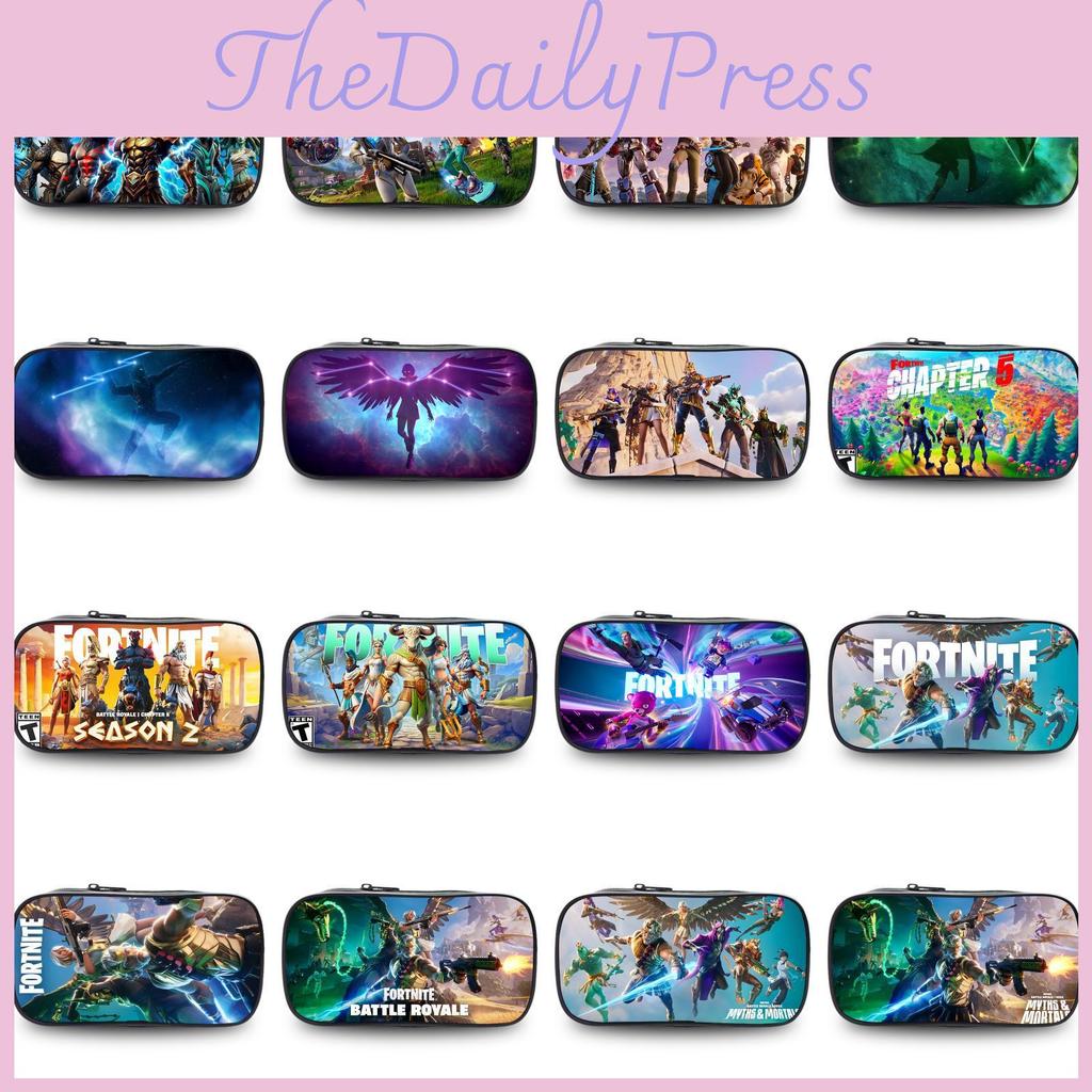 Night Fortress Pen Case Large Capacity Double Layered Design Patterns Diverse