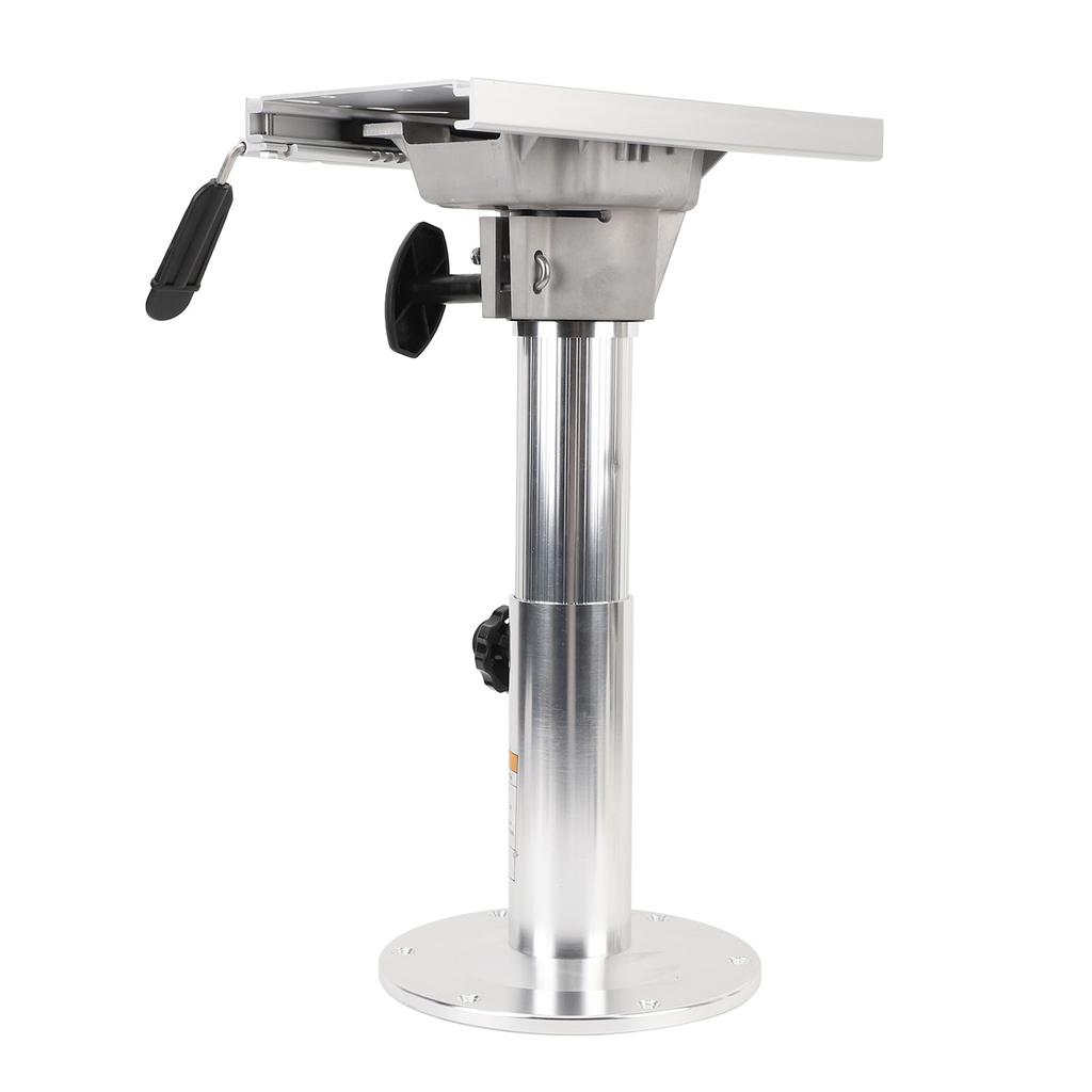 Boat Seat Pedestal Aluminum Alloy 360 Degree Swivel 330 to 480mm Adjustable Height Detachable Pedestal for RV Yacht